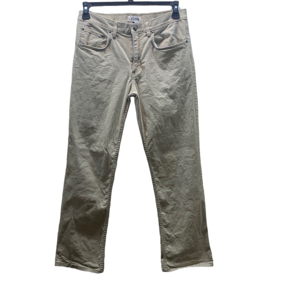 Men’s ROWM khaki relaxed fit pants Size 32 x30
